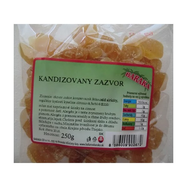 Kandizovaný zázvor | 250g